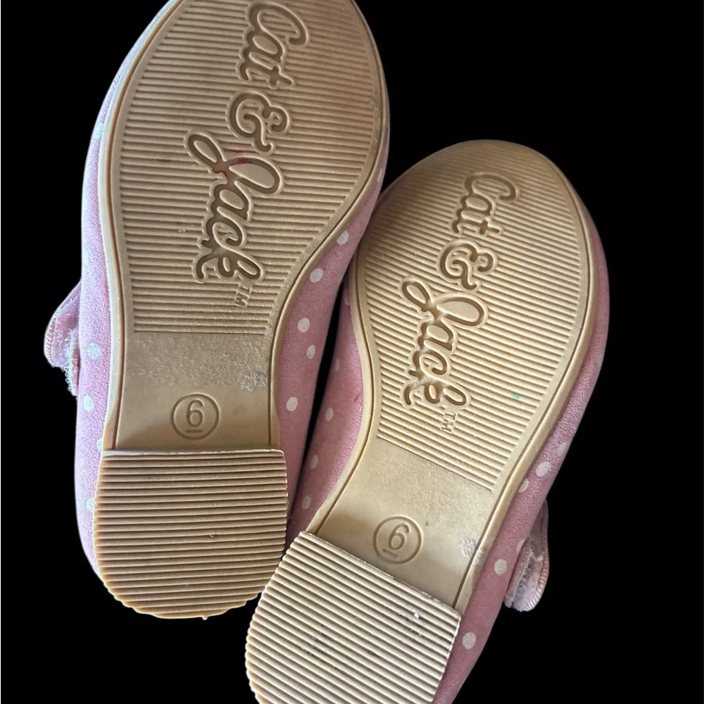 🌞Chic Pink Polka Dot Kids Dress Shoes